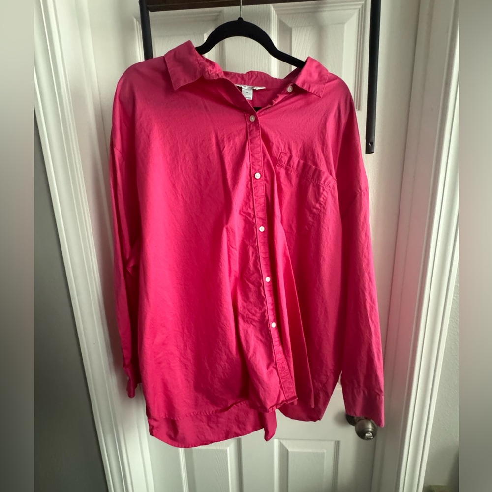 Old Navy Pink Button Down Shirt Size 2XL
